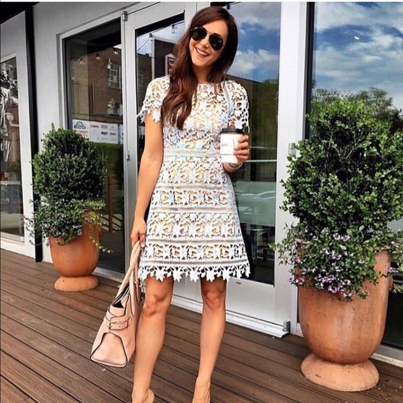 Eliza J Open Lace Dress - Picture 8 of 8